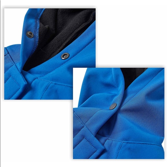 Blueberry Pet 24" Waterproof Soft shell Hooded Raincoat w/ Leash & Harness Hole. - Picture 4 of 7